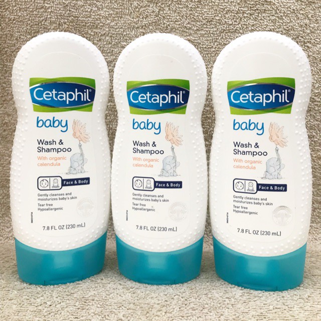 Sữa Tắm Gội Cetaphil Baby Gentle Wash &amp; Shampoo 230ml