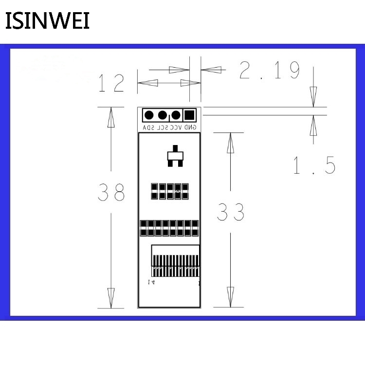 Mô đun màn hình LCD IIC 0.91inch OLED 128x32 cho mạch chủ Arduino Raspberry Pi