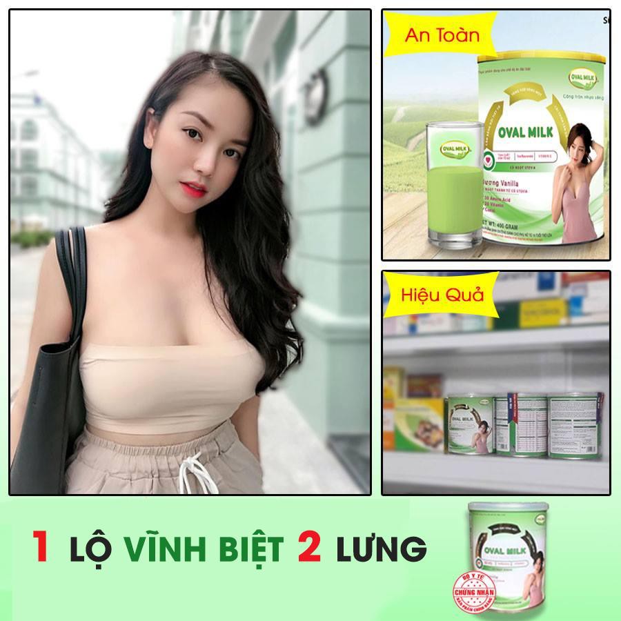 NỞ NGỰC Oval Milk tăng 3-5 size,hết chảy sệ sau sinh, giúp da dẻ trắng hồng, điều hoà kinh nguyệt, giảm khô hạn | BigBuy360 - bigbuy360.vn