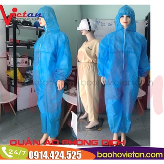 Combo 10 bộ quần áo phòng dịch dùng 1 lần- quàn áo phòng dịch thuốc trừ sâu