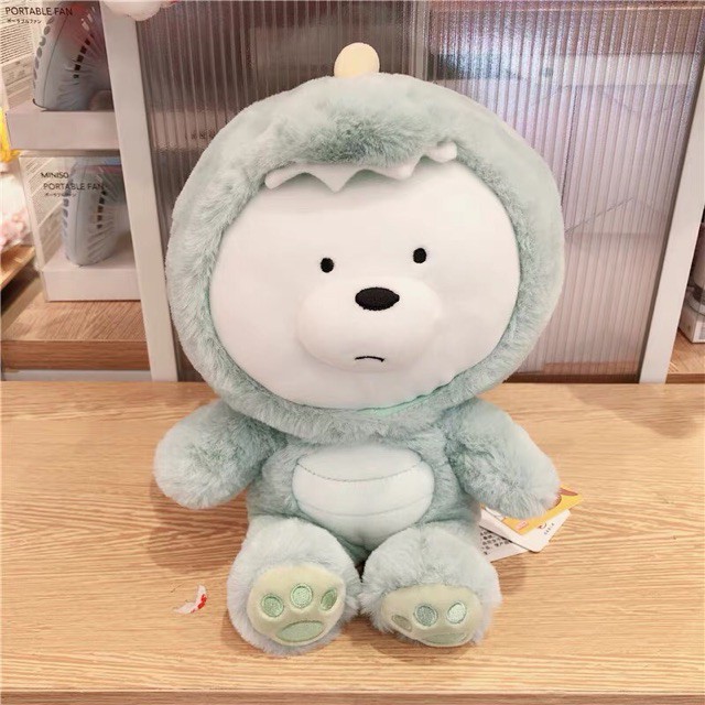 Miniso đồ chơi nhồi bông Hình Chú Gấu We Bare Bears Đáng Yêu