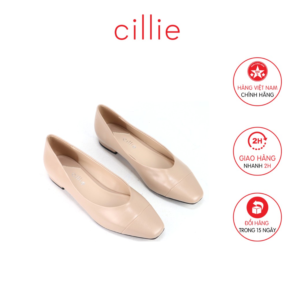 Giày búp bê nữ mũi vuông Cillie 1215