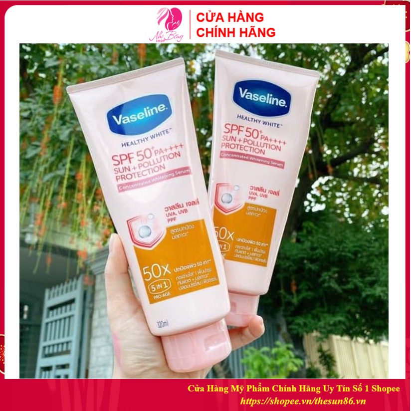 [ BẢN MỚI ] Sữa Dưỡng Thể - Kem Dưỡng Body Vaseline Perfect Serum 50X Tuýp 320ml Giúp da trắng sáng mịn màng giảm thâm