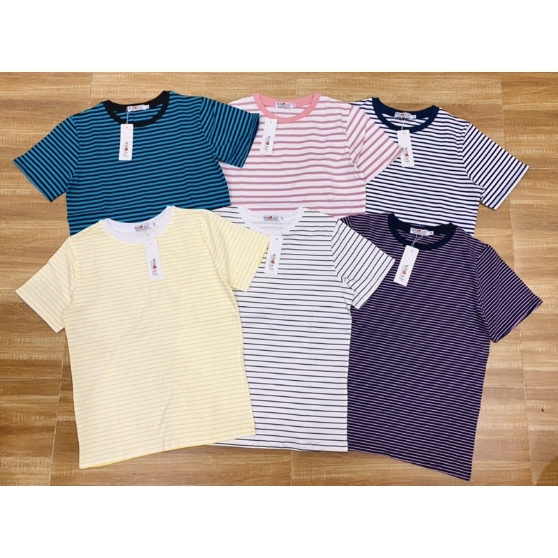 ÁO THUN SỌC TAY NGẮN