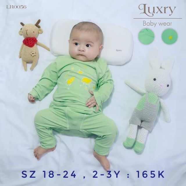 (Luxry)Bộ dài cài vai petit sợi tre ( 6 màu )cho bé từ 3m đến 2 y