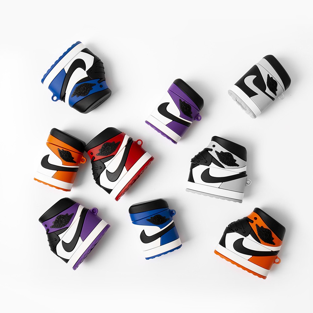 Vỏ đựng bảo vệ hộp sạc tai nghe Airpods 1 / 2 / 3 pro hình AIR JORDAN chiếc giày ngộ nghĩnh casealpha