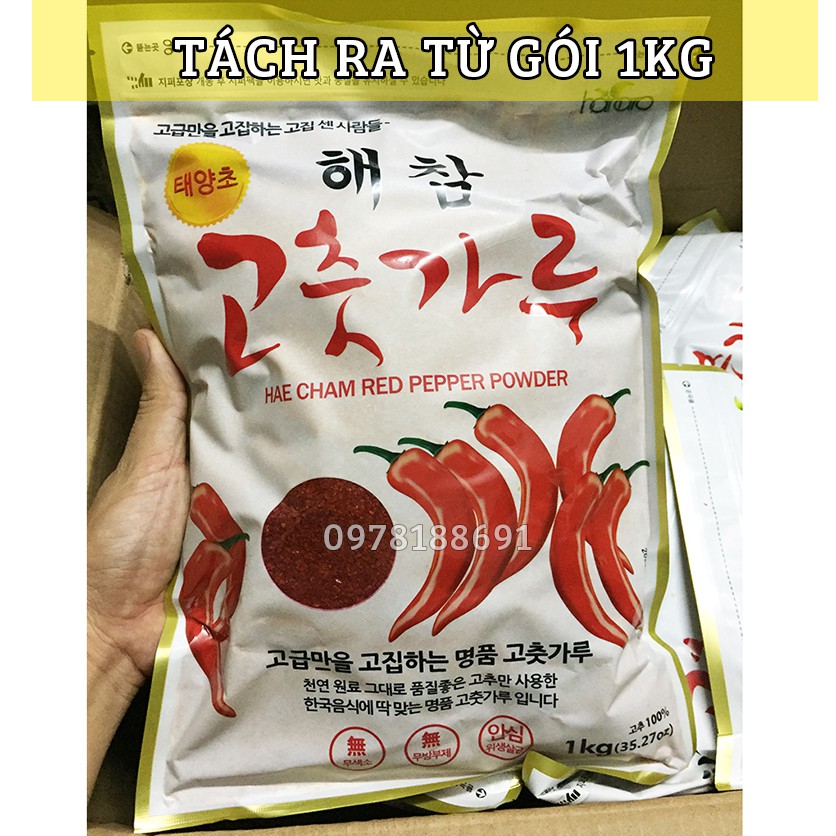 Bột ớt KIM CHI Hàn Quốc Haecham 100gr / 200gr Nhập khẩu Chính Hãng