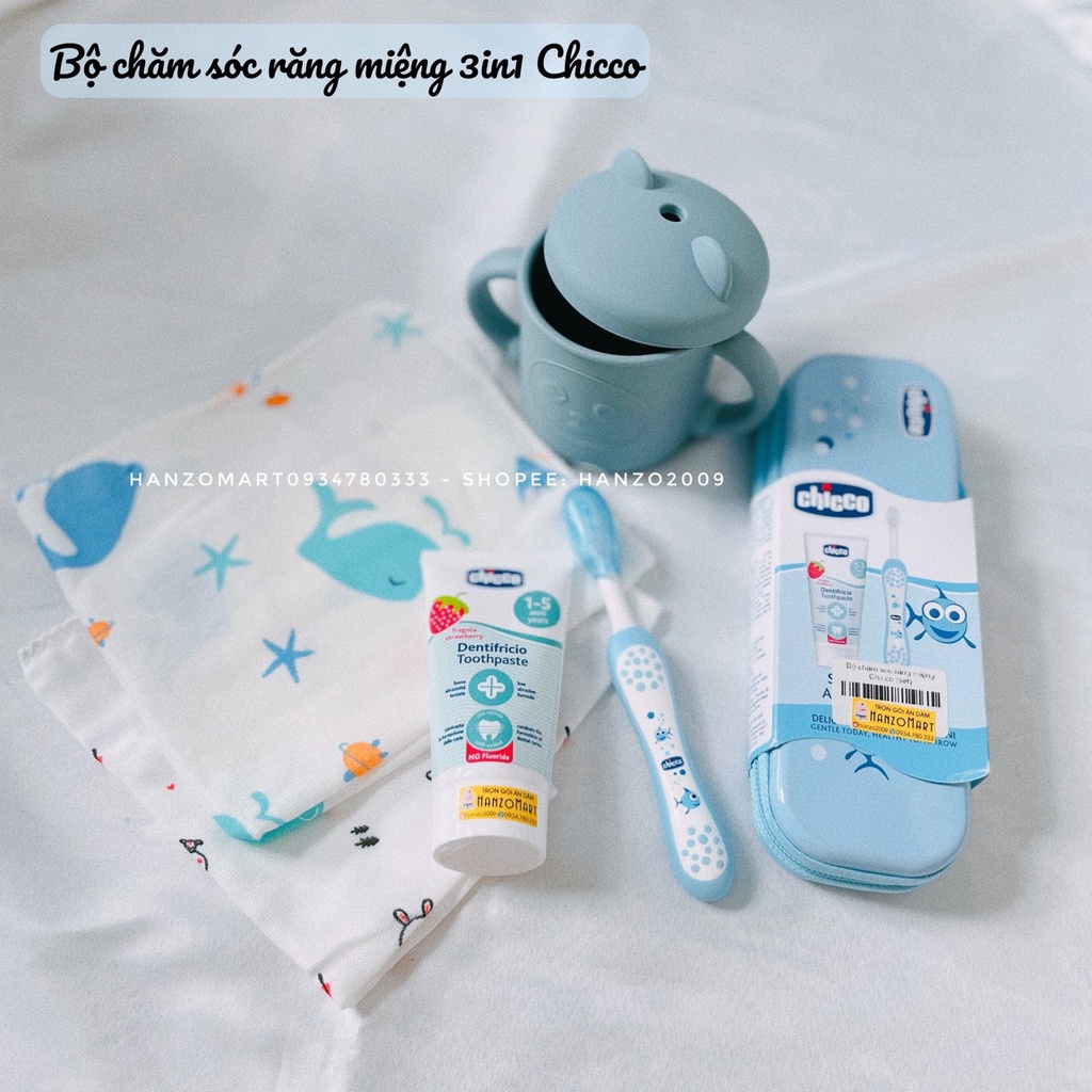 Bộ chăm sóc răng miệng 3 in 1 Chicco