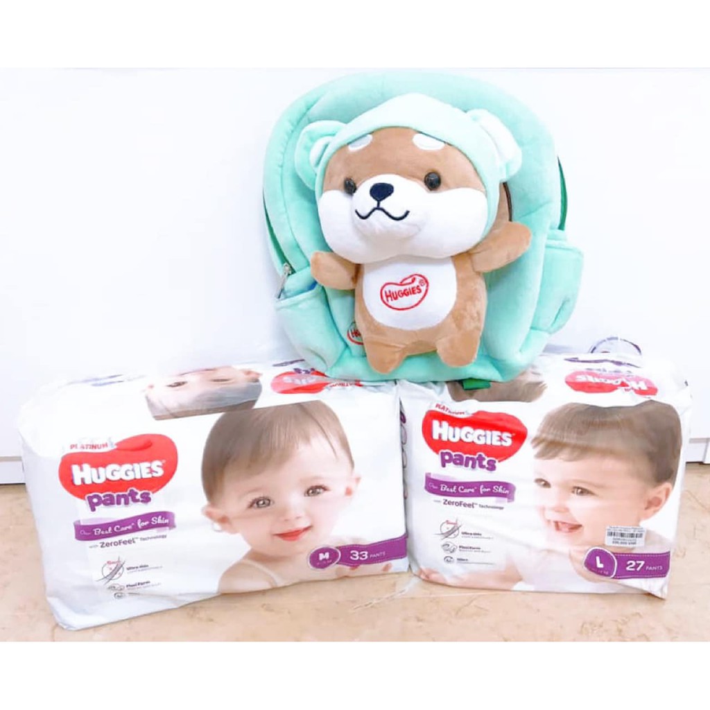 [Quà tặng Huggies] Balo bông hình thú cho bé