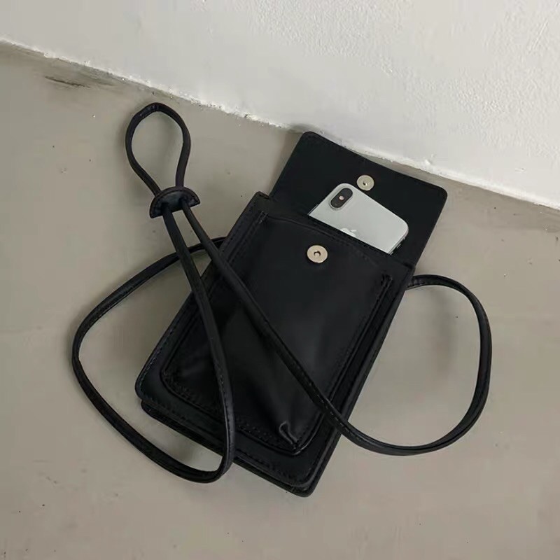 Túi da mini đeo chéo hình chữ nhật nam nữ HÀNG CÓ SẴN tặng khẩu trang | BigBuy360 - bigbuy360.vn