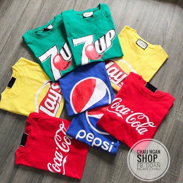 Áo 7up pepsi coca lays