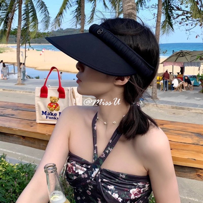 Mũ Nửa Đầu Vành Rộng Chống Tia Uv Thời Trang Mùa Hè UPF50+