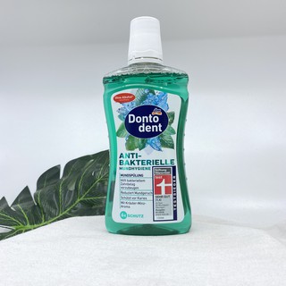 Nước súc miệng Dontodent 500ml ngừa sâu răng và hôi miệng, hương bạc hà