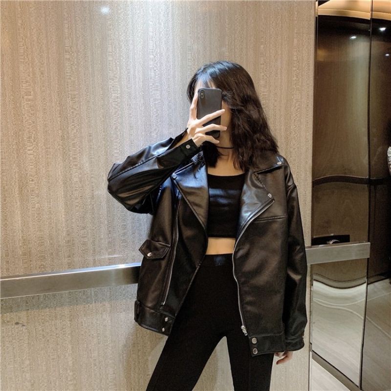 Áo khoác da Jacket ulzzang