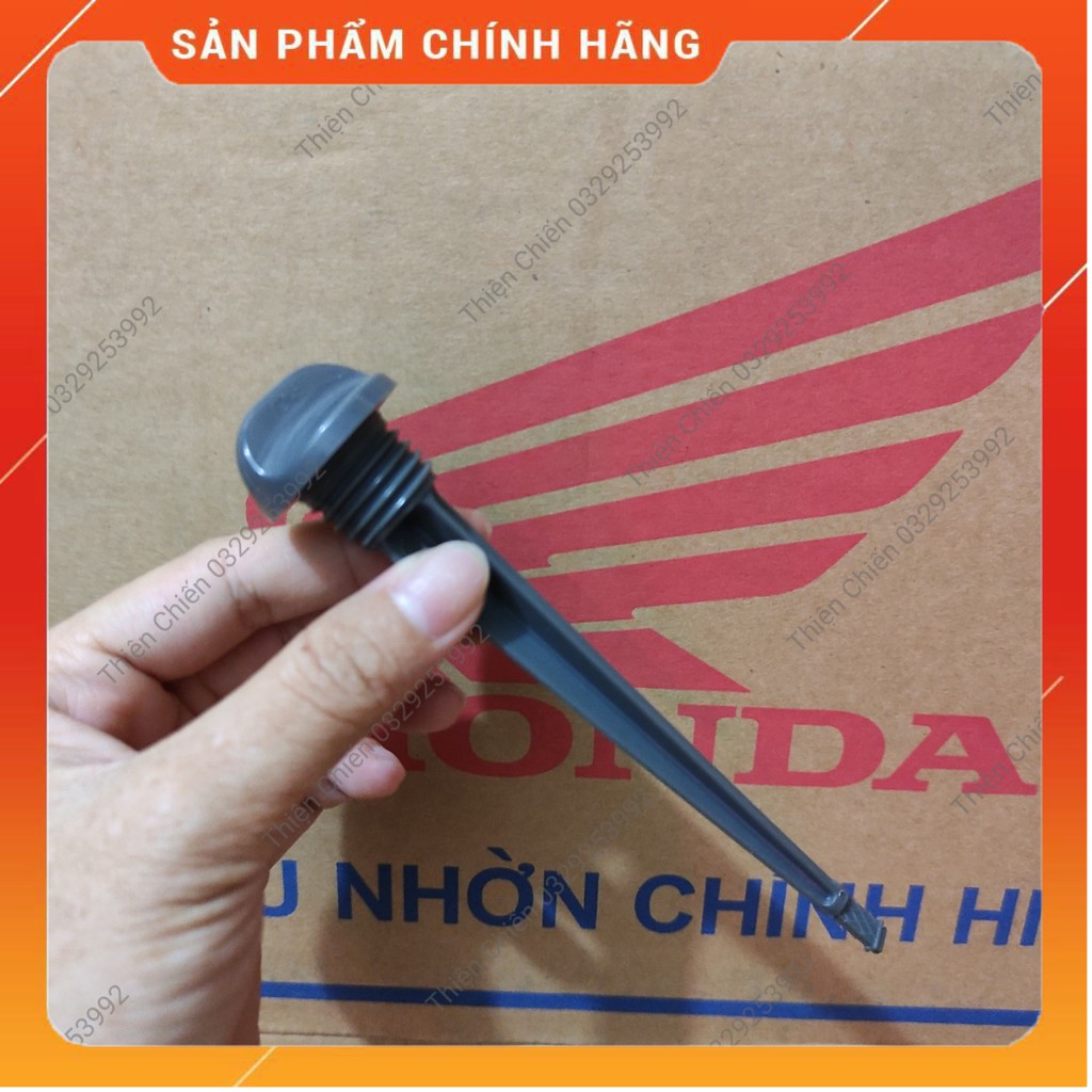 Nắp thăm nhớt , ty thăm dầu các đời xe wave 100 , Dream , Future 1 hàng Honda chính hãng