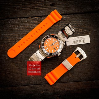 Dây đồng hồ cao su SKX007 cao cấp size 22mm khóa gài kim loại