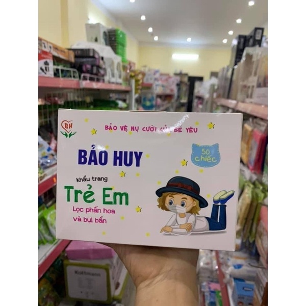 Khẩu trang y tế trẻ em Bảo Huy hộp 30 chiếc