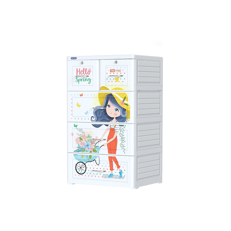 Tủ nhựa Duy Tân Tabi 4 tầng đủ màu - Hàng chính hãng