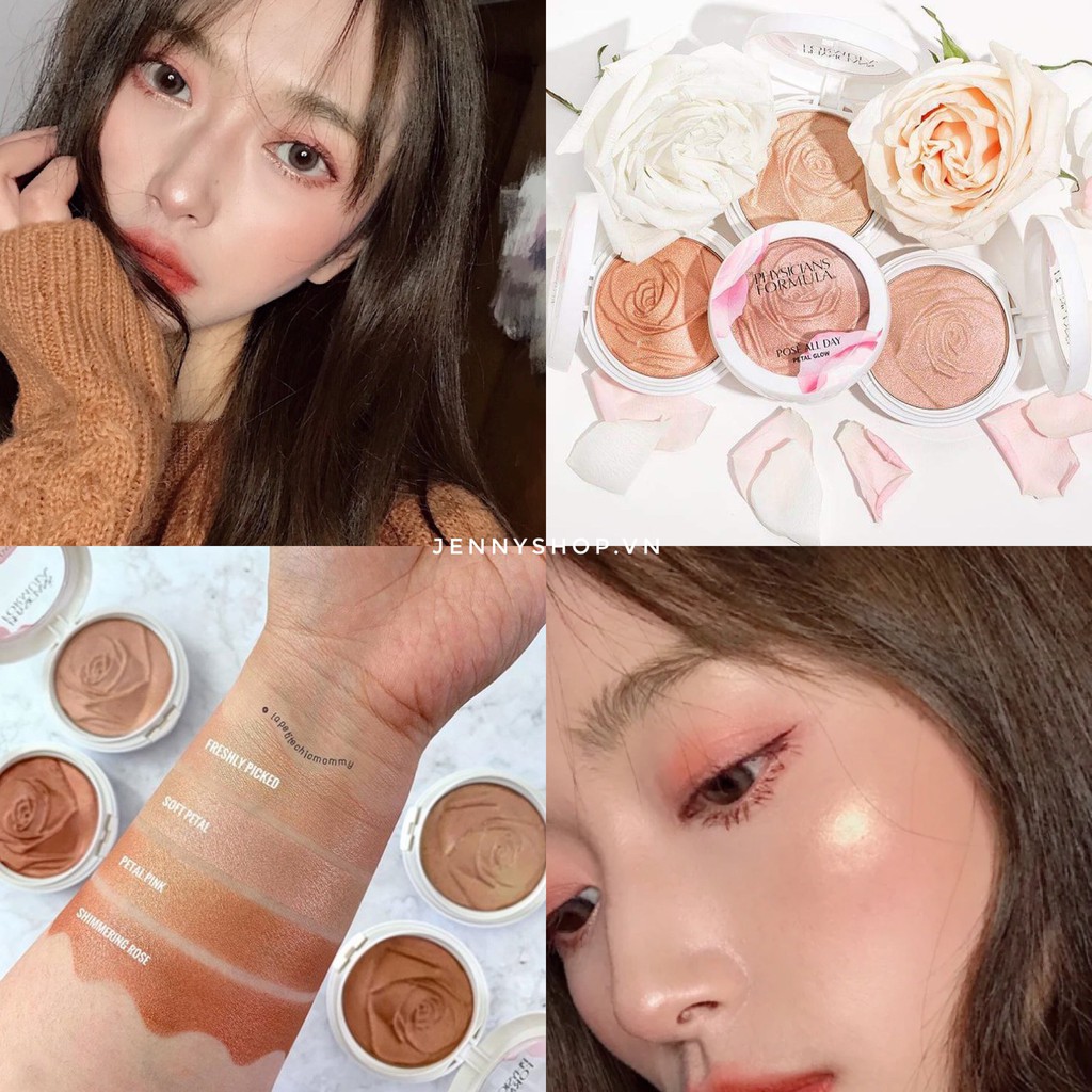 Phấn Highlight Bắt Sáng Physicians Formula Rose All Day Patel Glow