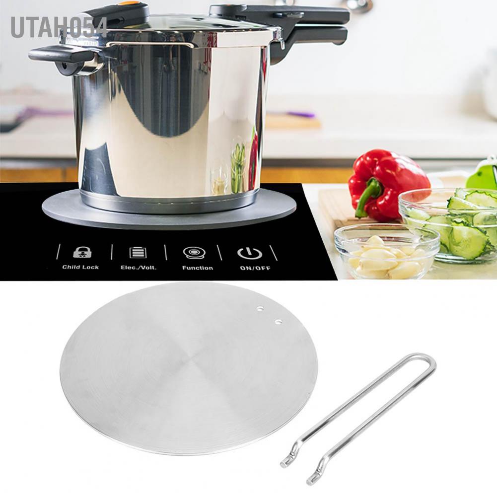 Đĩa chuyển nhiệt bếp từ bằng thép không gỉ cho nồi sứ/đồng/thủy tinh tiện dụng