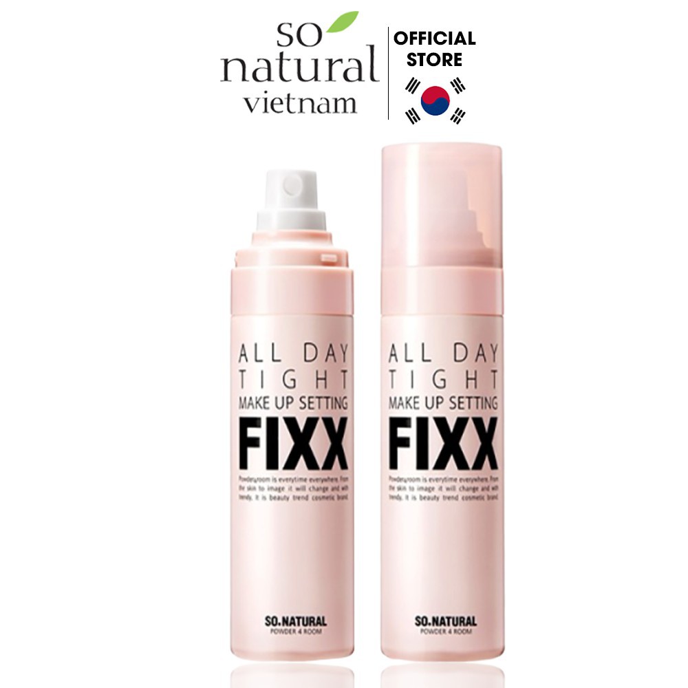 Xịt Khóa Nền Giữ Lớp Trang Điểm All Day Tight Make Up Setting Fixx 75ml Dưỡng Ẩm Bắt Sáng Nhập Khẩu Chính Hãng Hàn Quốc | BigBuy360 - bigbuy360.vn