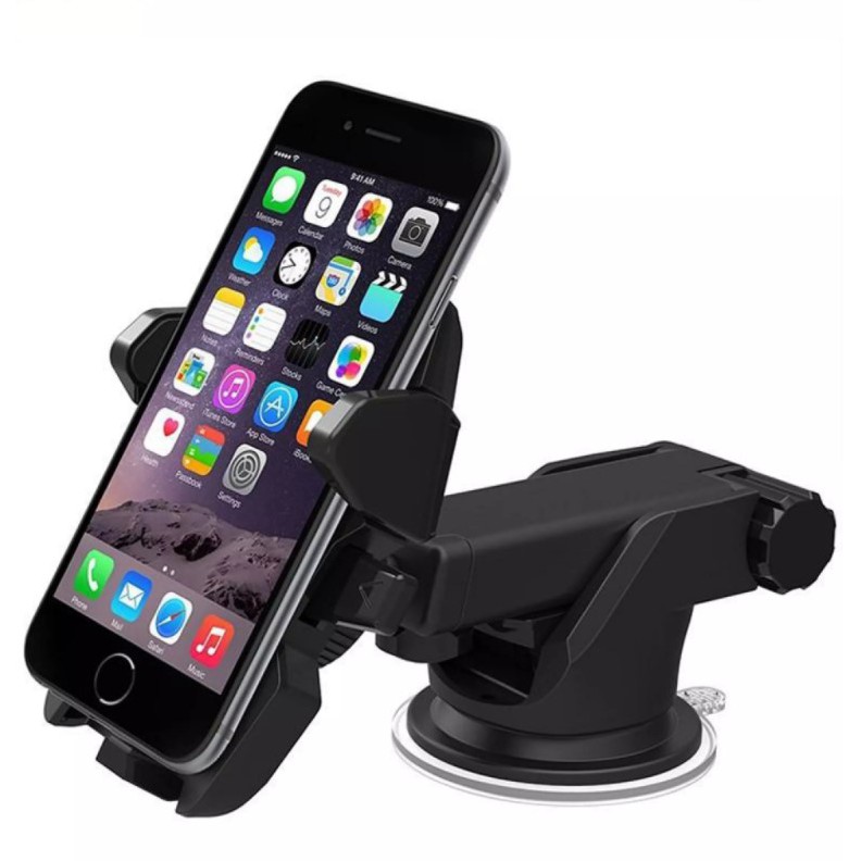 Gía Đỡ Điện Thoại 360 độ, kẹp điện thoại đa năng 3 chức năng gắn trên xe ô tô độc đáo