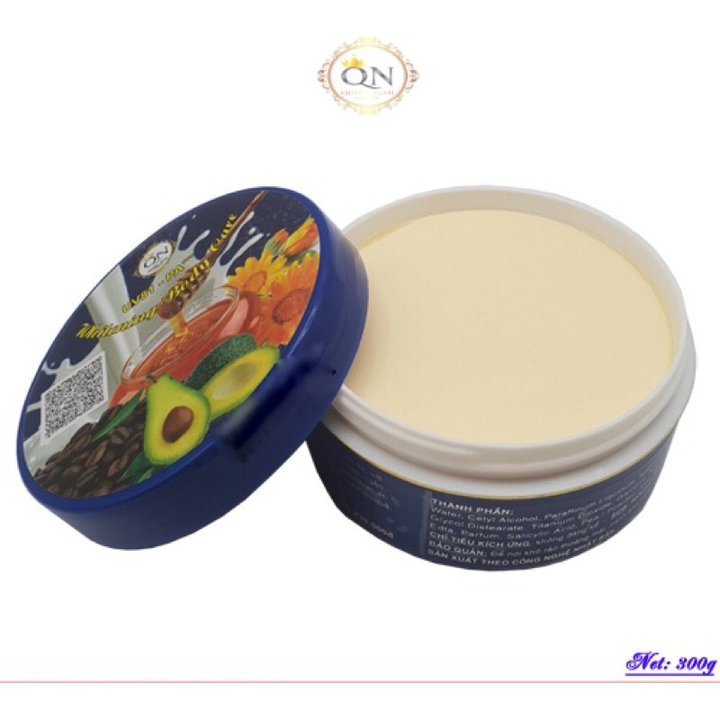 Kem dưỡng trắng da toàn thân tinh chất Bơ, Mật ong và Cà phê (300g)