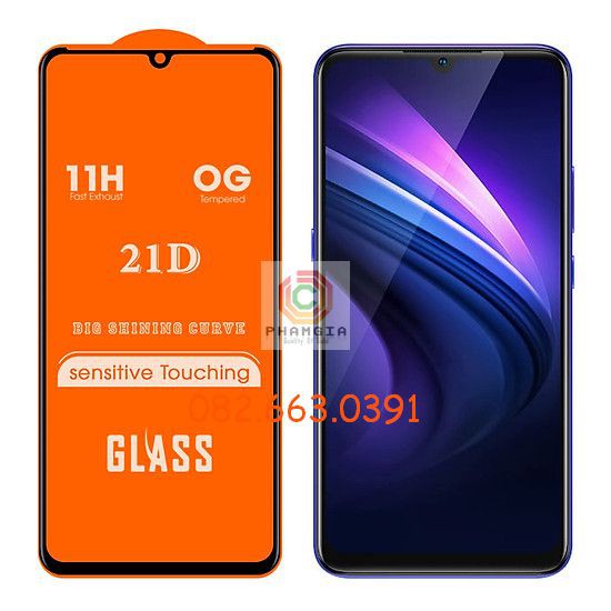 Kính cường lực Vivo S1 full màn hình, full keo, siêu chuẩn