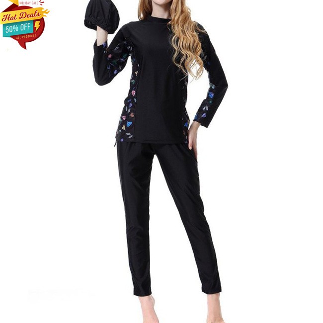 Bộ Đồ Bơi Dài Tay In Họa Tiết Gợi Cảm Cho Nữ | BigBuy360 - bigbuy360.vn