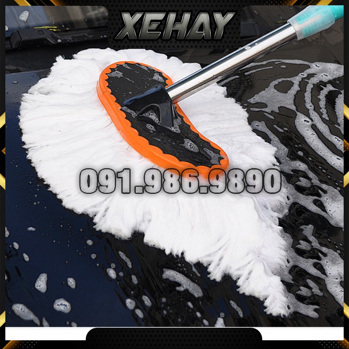⚡️FLASH SALE⚡️ Chổi lau ô tô - Rửa xe ô tô lụa mềm cao cấp đa chức năng - điểu chỉnh được độ dài siêu thấm hút độ bền ca