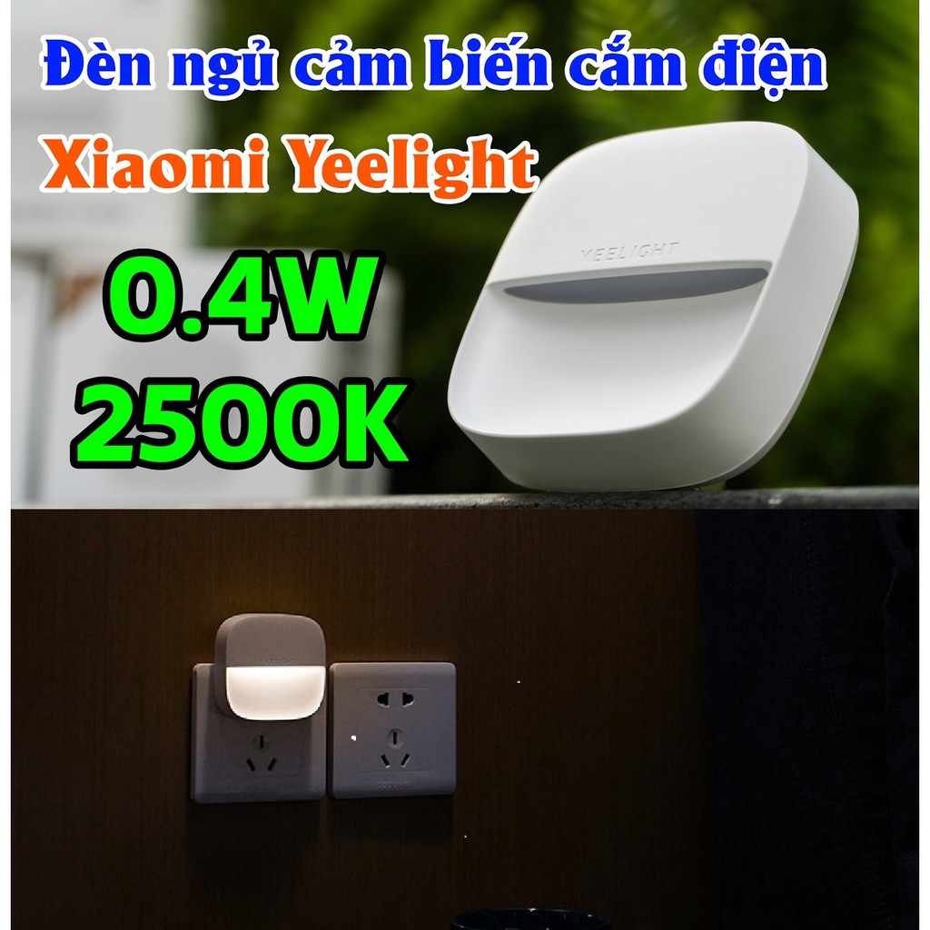 Đèn ngủ cảm ứng LED Yeelight Xiaomi, cảm biến tự động sáng tối