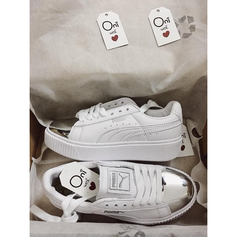 GIÀY NỮ PUMA mũi Bạc