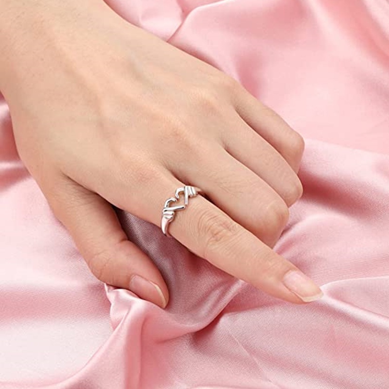 1 Nhẫn Đeo Tay Tạo Hình Bàn Tay Lãng Mạn Dành Cho Cặp Đôi