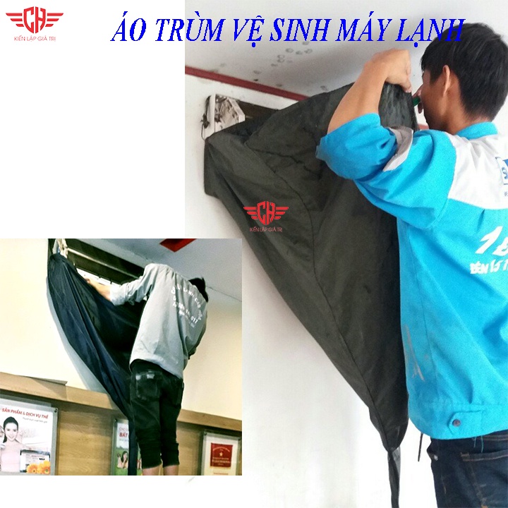 ÁO VỆ SINH MÁY LẠNH - KO ĐUÔI 1M70 tặng 3 mét ống thoát nước