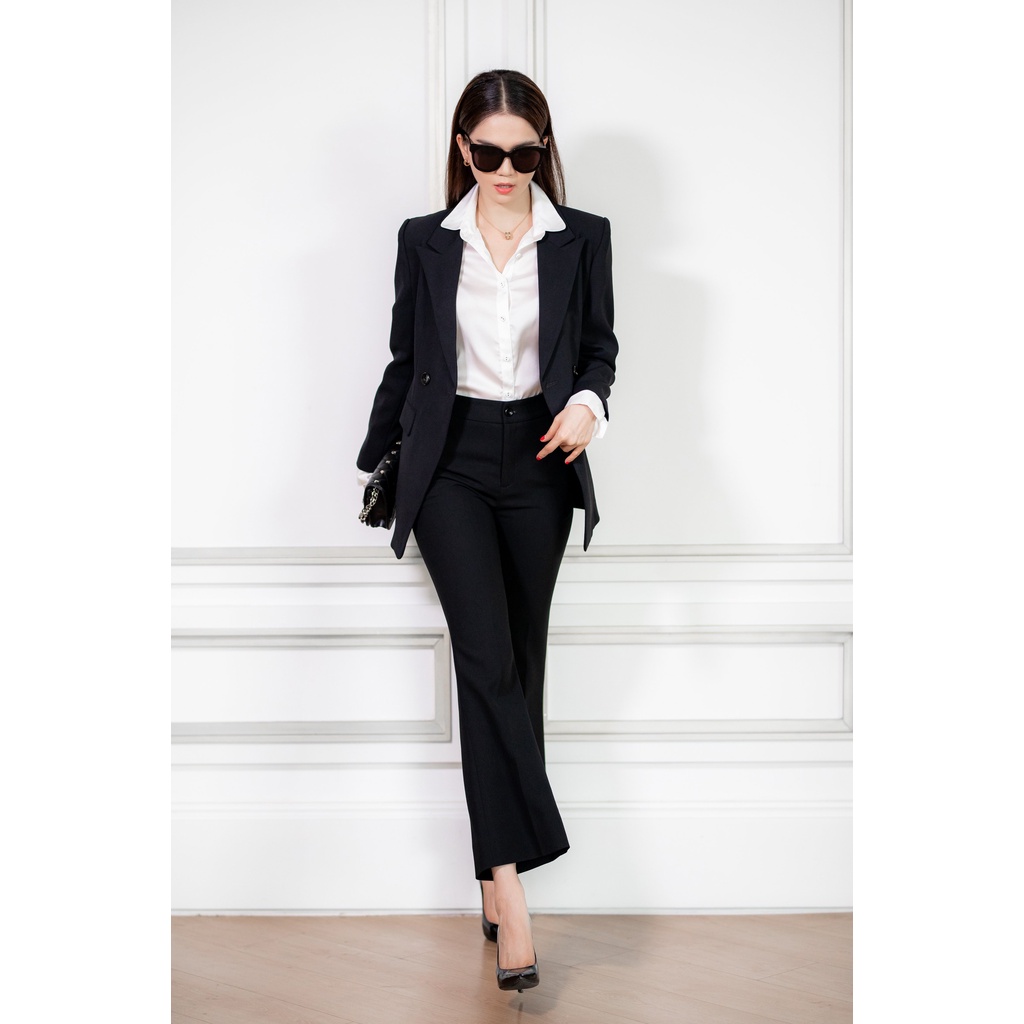 Áo Vest nữ dáng dài 2 khuy phong cách công sở VENUSSECRET