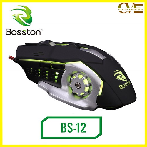 Chuột Máy Tính Có Dây BOSSTON BS12 - Chuột Led Chơi Game - Chuột PC Laptop Gaming | BigBuy360 - bigbuy360.vn