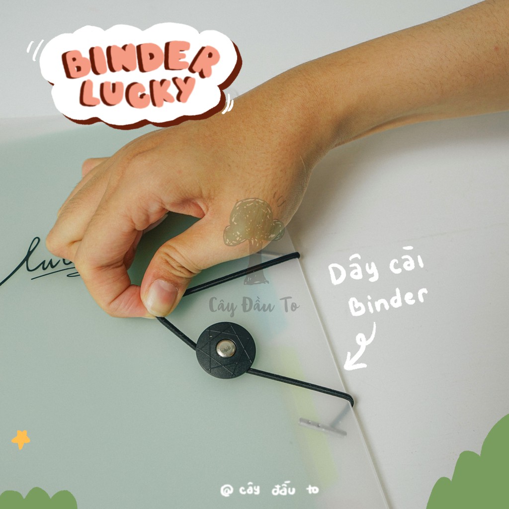 [Không Kèm Giấy] Sổ Bìa Còng Kim Loại Lucky Binder A5/B5