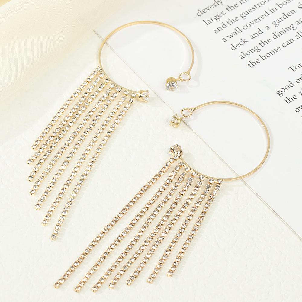 Hoa Tai Dáng Dài Phối Tua Rua Thời Trang Dự Tiệc|Bông Tai Thời Trang Xinh Xắn Cá Tính