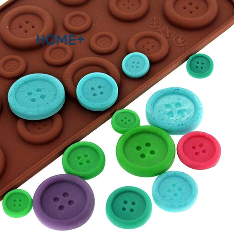 Khuôn Silicone Làm Bánh Hình Nút Áo Độc Đáo