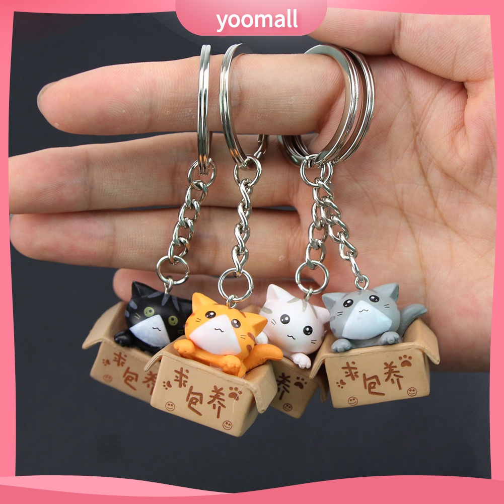 Móc Khóa Hình Mèo Hoạt Hình Dễ Thương Xinh Xắn