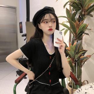 Áo kiểu ngắn dáng ôm dành cho nữ