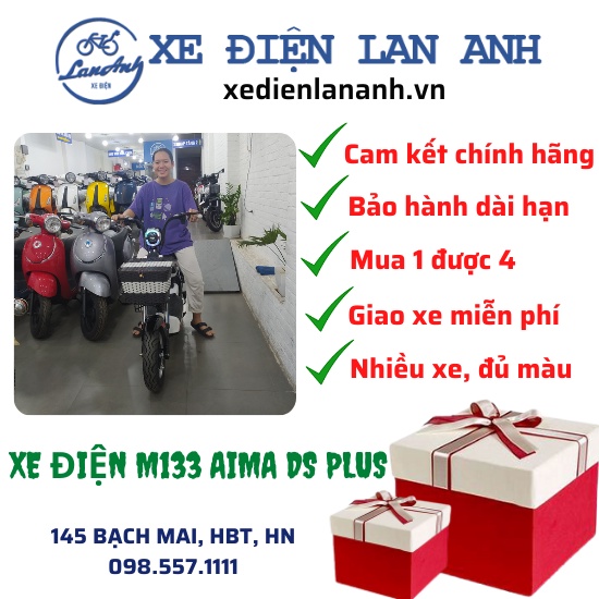Xe Điện M133 Plus - Bảo hành chính hãng lên tới 3 năm, ship toàn quốc