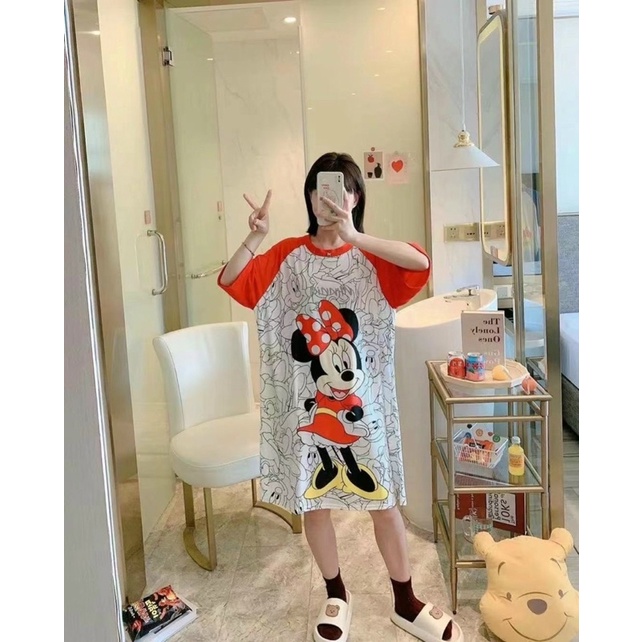 Đầm Ngủ Dáng Dài Dễ Thương Xinh Xắn Thời Trang Hàn Quốc Cho Nữ | BigBuy360 - bigbuy360.vn