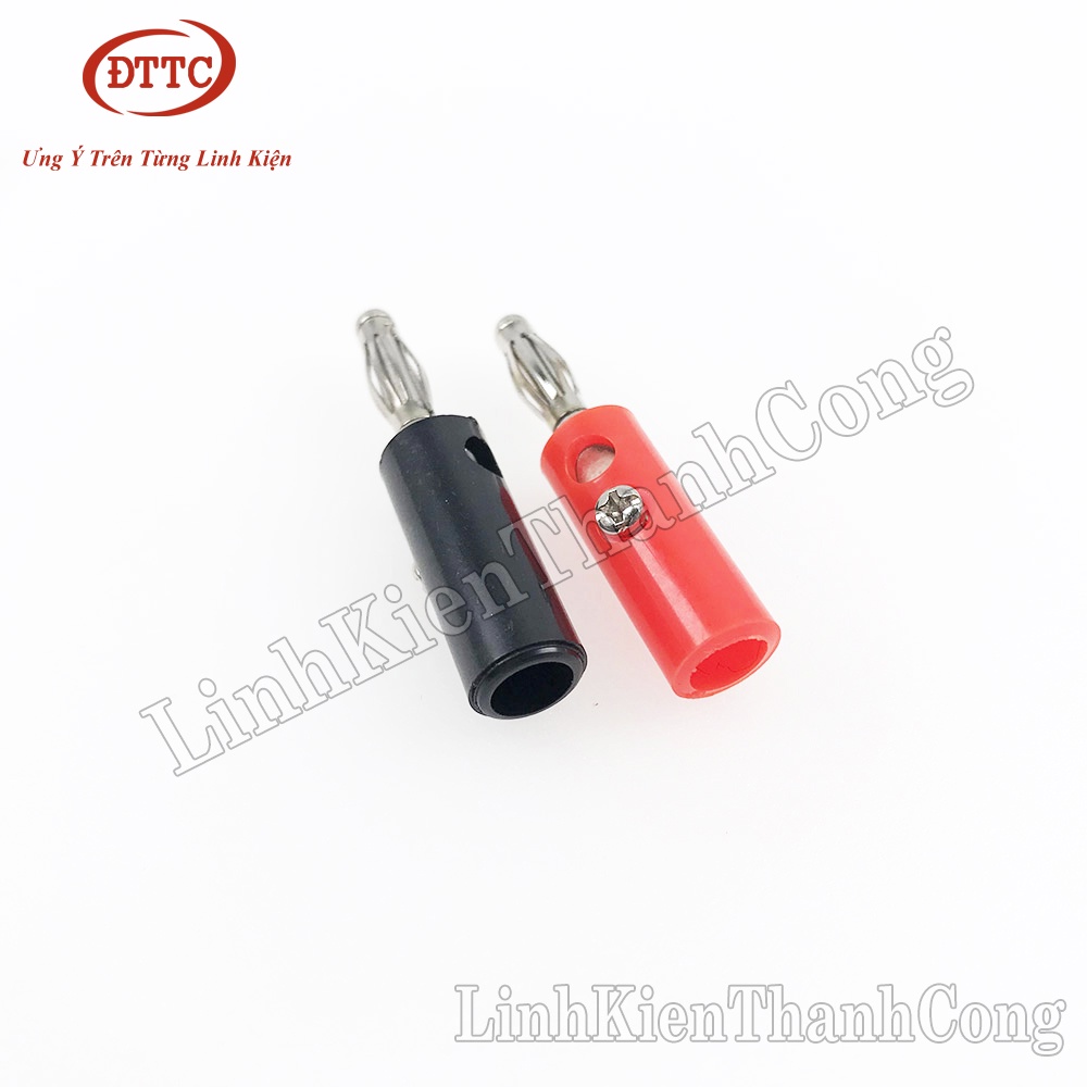 Jack Bắp Chuối 4mm Đực (Đỏ + Đen)