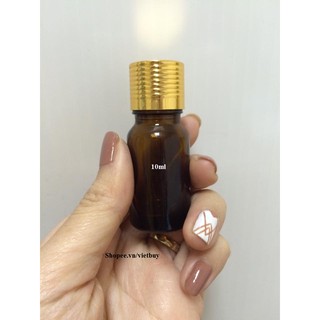 Chai thủy tinh nâu nắp vặn 10ml