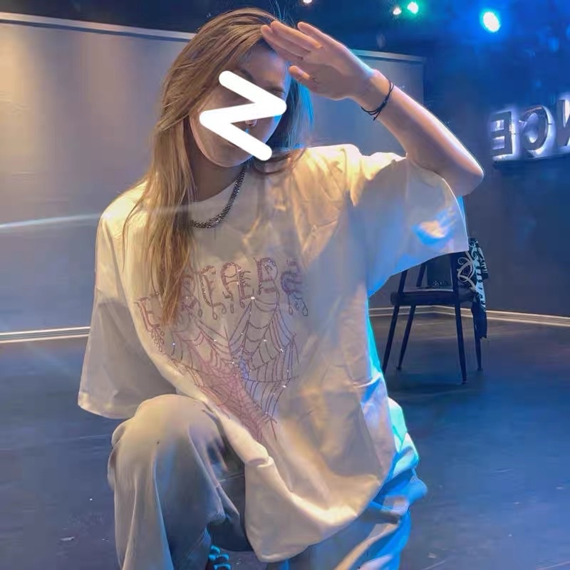 ÁO THUN ĐÍNH HẠT PHA LÊ KÈM HÌNH THẬT