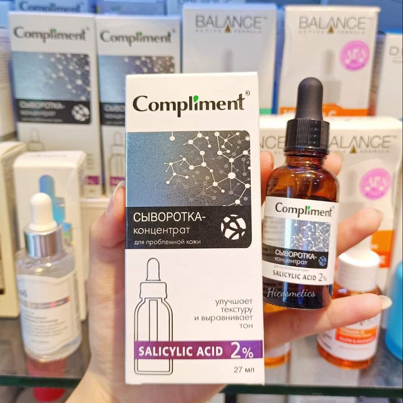 Serum Compliment 2% BHA - Serum Compliment Vitamin C 20% [CHÍNH HÃNG 100%] Cho làn da sáng khỏe sạch mụn