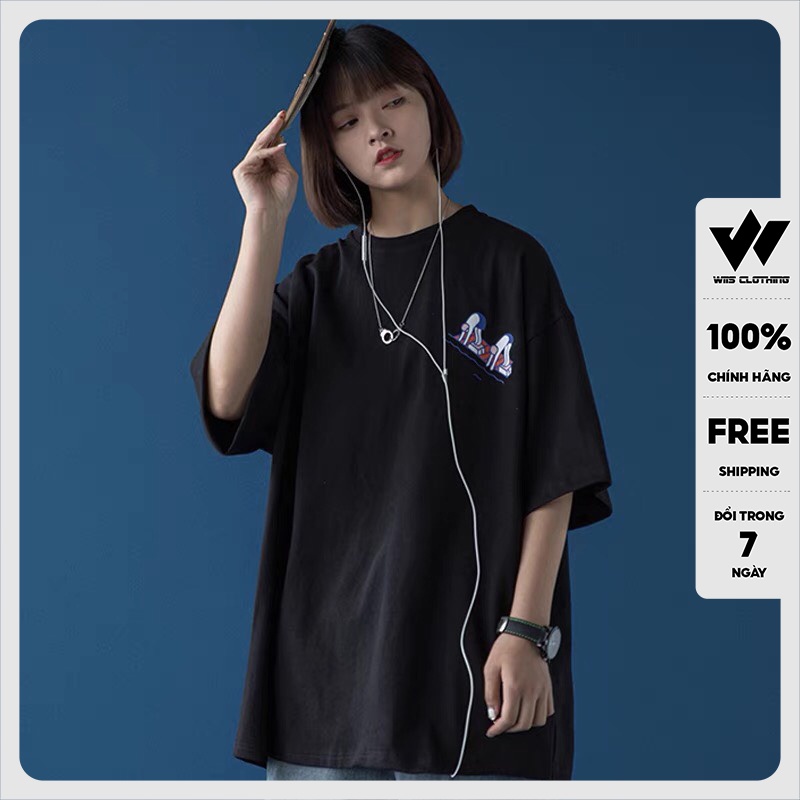 Áo thun tay lỡ unisex form rộng WIIS Spody phông rộng nam nữ phong cách ulzzang