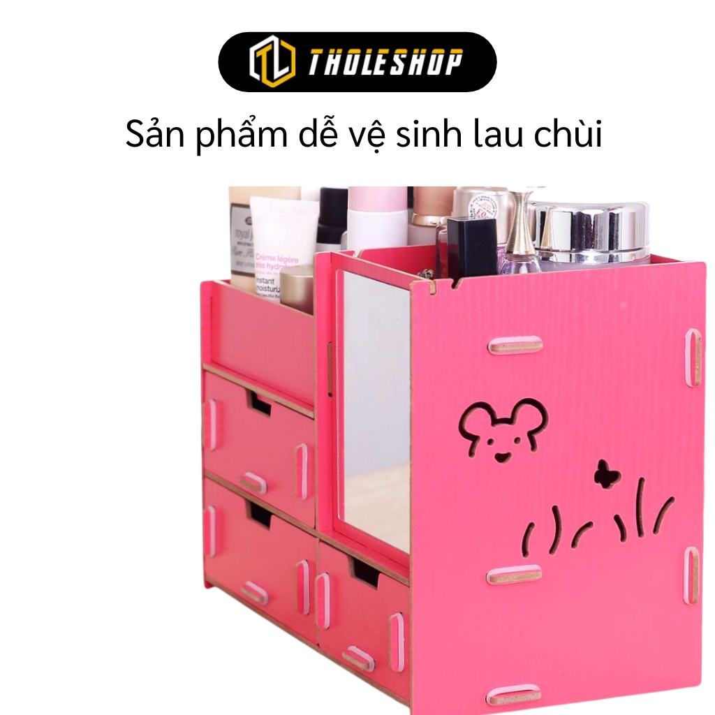 Kệ Mỹ Phẩm - Kệ Đựng Mỹ Phẩm Son Có Gương Giúp Đựng Đồ Makeup Trang Điểm 3123