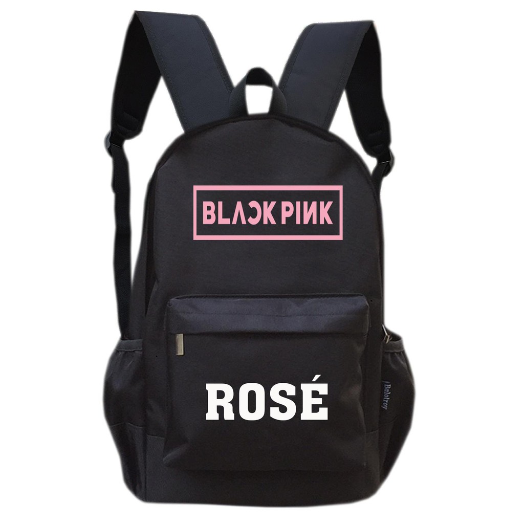 Balo thời trang TROY in logo Blackpink kèm tên thành viên Rose